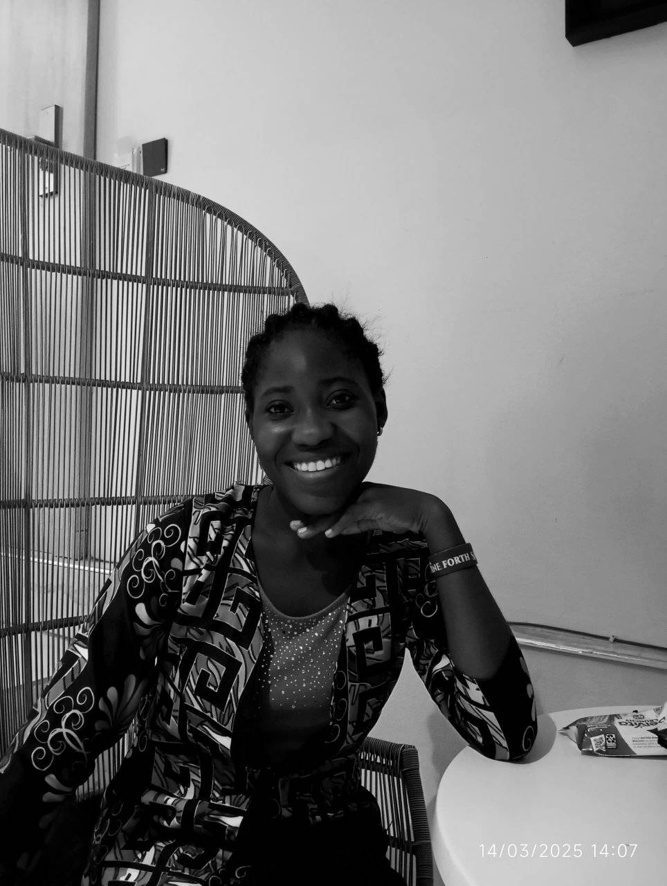 Deborah in black and white